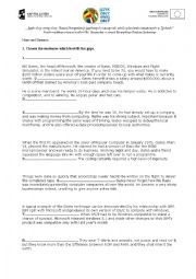 English Worksheet: FCE mini exam.  