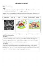 English Worksheet: Learning about Short Stories - Setting