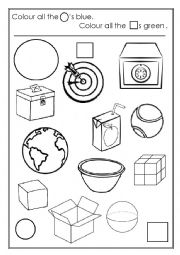 English Worksheet: Boxes and balls