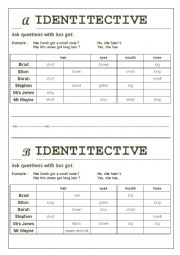 English Worksheet: Appearances game - Describing people game
