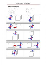 English Worksheet: Where is the mouse?