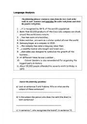 English Worksheet: A guided discovery to the passive voice (Present Simple and Simple Past)