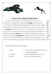 English worksheet: Crime