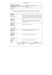 English Worksheet: LESSON PLAN