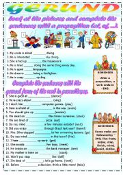 English Worksheet: Gerund