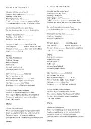 English Worksheet: Rolling in the Deep by Adele