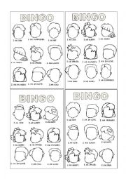 English Worksheet: Feelings Bingo Part 2/2