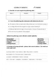 English Worksheet: eco-driving