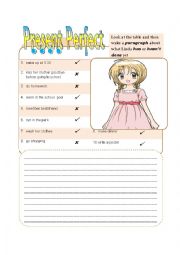 English Worksheet: present perfect 