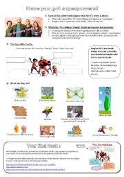 English Worksheet: Project : create your extraordinary family