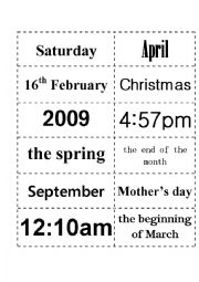 English Worksheet: PREPOSITIONS OF TIME (ON - IN - AT)