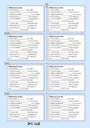 English Worksheet: homework series ( to be present simple)