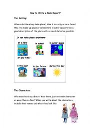 English Worksheet: Book Report