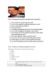 English Worksheet: Nine Months movie worksheet