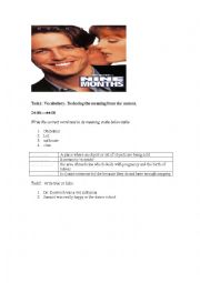 Nine Months movie worksheet Part two