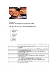 English Worksheet: Nine Months movie worksheet part three