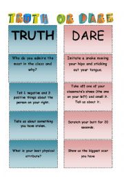 TRUTH OR DARE!!!!