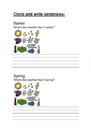 Seasons and weather