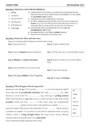 English Worksheet: US elections 2012