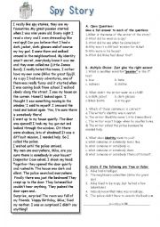 English Worksheet: Spy Story