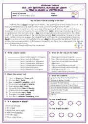 8th grades 1st term 1st exam 