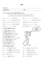 English Worksheet: PRESENT SIMPLE 