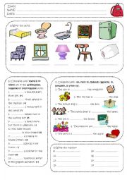 English Worksheet: Exam (part of the house)