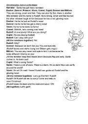 tilgive Solformørkelse medlem A CHRISTMAS PLAY: RUDOLPH THE RED NOSED REINDEER - ESL worksheet by Rofer