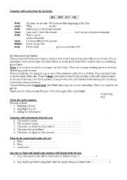 English Worksheet: 9th Form Worksheet 25