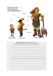 English Worksheet: Comparatives and superlatives writing