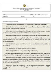 English Worksheet: Test for grade 7 students