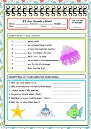 English Worksheet: suggestions 1