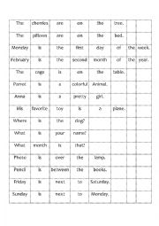 English Worksheet: Verb to be