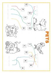 English Worksheet: pets