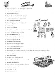 English Worksheet: Bart vs Thanksgiving