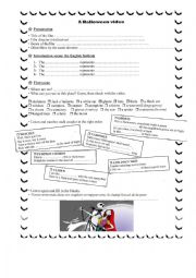 English Worksheet: Oral Comprehension on The Nightmare before Christmas 