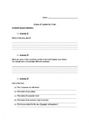English Worksheet: Drops of Jupiter
