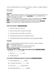 English Worksheet: 8th grade exam