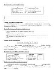 English Worksheet: 9th Form Worksheet 26