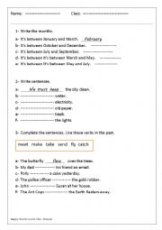 English Worksheet: Happy World new edition Unit 5&6 test