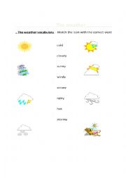 simple weather worksheet