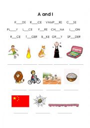 English Worksheet: /ei/ vs. /ai/