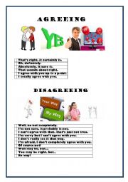 English Worksheet: Agreeing/ Disagreeing