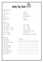 English Worksheet: to be