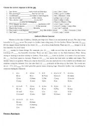 English Worksheet: beginner-elementary  level test