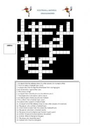 English Worksheet: Football Crosswords