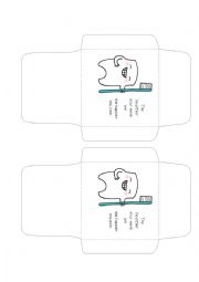 teeth care envelops and cards