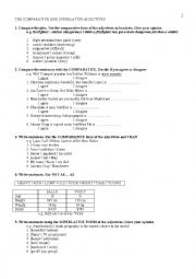 English Worksheet: Comparative -Superlatives 