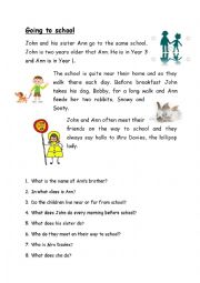 English Worksheet: Comprehension