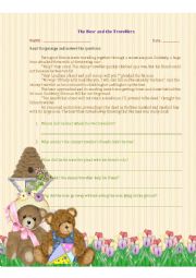 English Worksheet: The Bear and the Travellers
